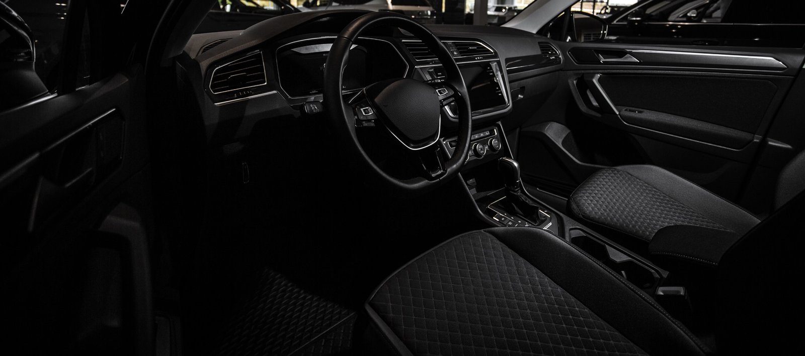 A pristine, professionally cleaned car interior